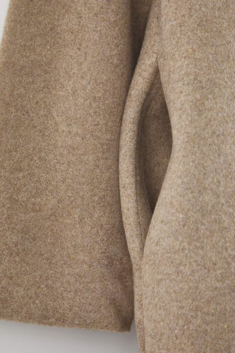 Trendyol Curve Dam Grå Enfärgad Lång Oversize Plus size Kappor - Image 5
