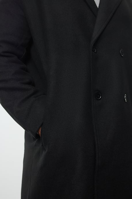 TRENDYOL MAN Heren Zwart Effen Regular fit Jassen - Image 3