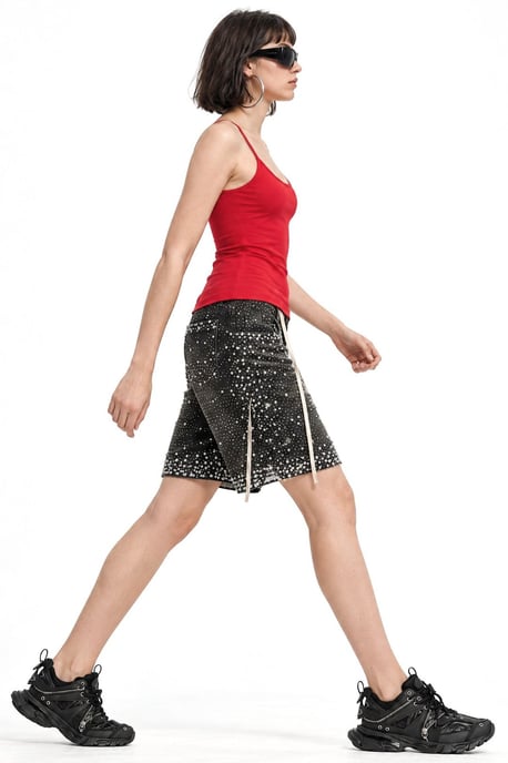 Fitted U Collar Knitted Tank Top - Image 2
