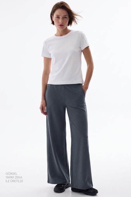 Women's Wide Leg High Waist Pants - Image 4
