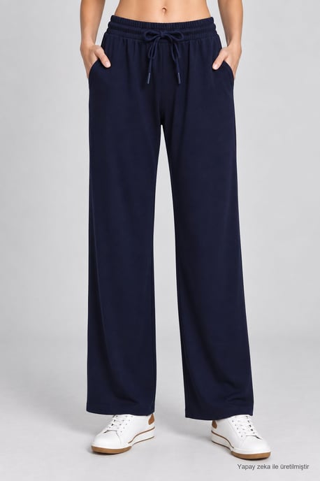Wide Leg Drawstring Waist Sweatpants - Image 4