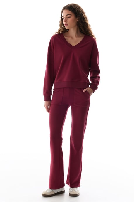 Ribana Detail Flare Sweatpants - Image 4