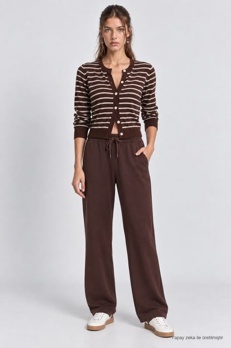 Wide Leg Drawstring Waist Sweatpants - Image 4