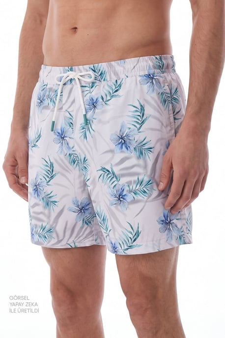 Men's Floral Swim Shorts - Image 2