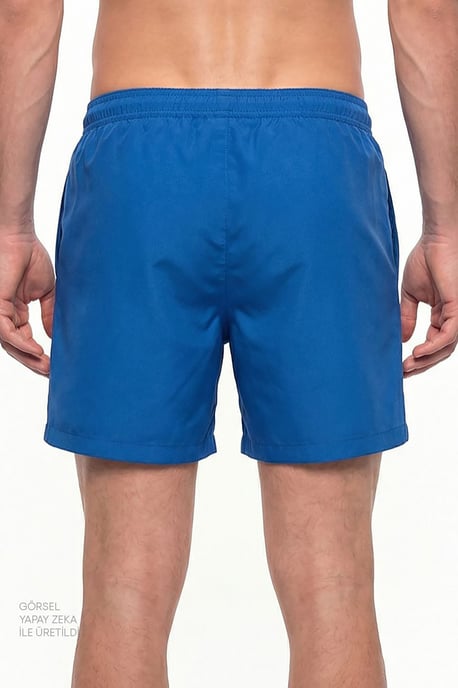 Men's Tennis Club Slogan Pattern Swim Shorts - Image 2