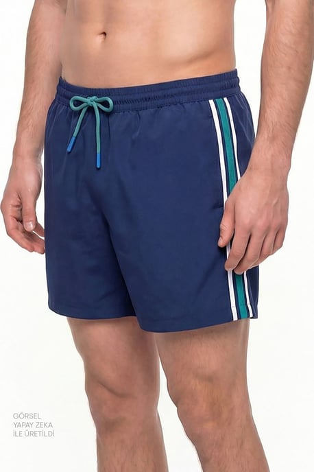 Men's Retro Tennis Swim Shorts - Image 3