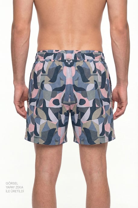 Men's Mindfulness Pattern Swim Shorts - Image 2