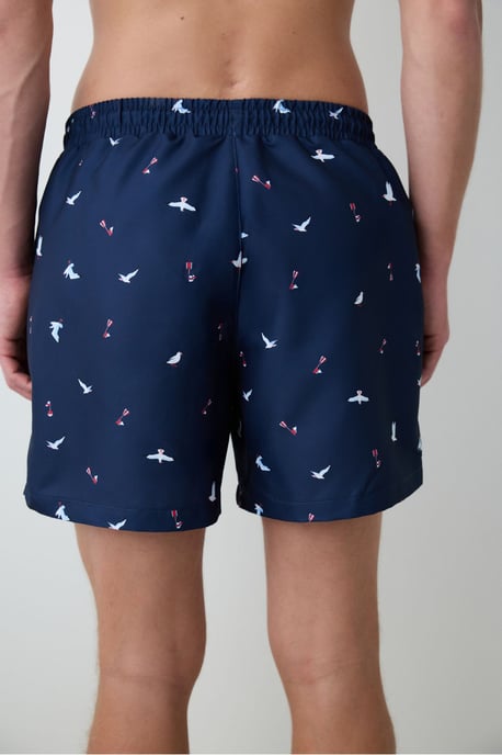 Seagull Mid Waist Men's Swim Shorts - Image 2