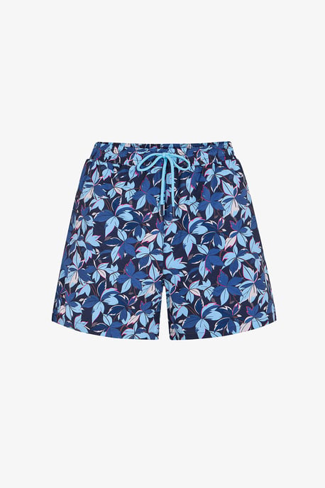 Men's Surf View Leaf Print Swim Shorts - Image 4