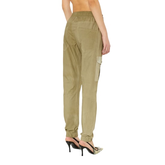 DIESEL P-URSULA-CHALK Womens Cargo Trouser - Image 2