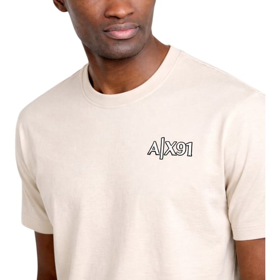 Armani Exchange Mens T-Shirts Milano Embroidery A|X 91 Print Cotton Tee Summer - Image 3