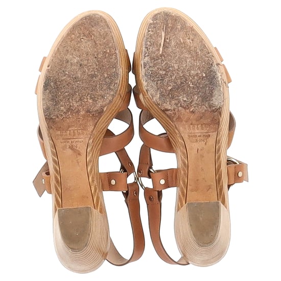 Fratelli Rossetti Block Sandal Heels in Brown Leather - Image 6