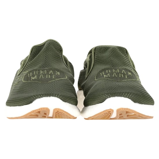 Adidas Originals Human Made Pure Logo-Appliquéd Mesh Slip-On Sneakers in Green Synthetic - Image 3
