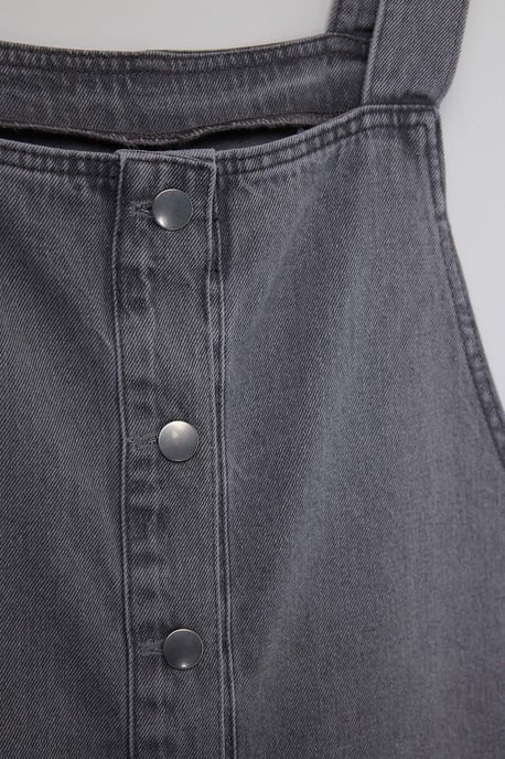 Trendyol Curve Dam Grå Enfärgad Midi Ärmlös Casual Väst Plus size Klänning - Image 5