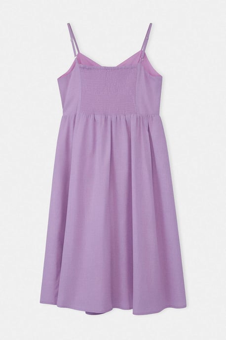 Trendyol Curve Dam Lila Enfärgad Midi Ärmlös Casual A-linje Plus size Klänning - Image 5