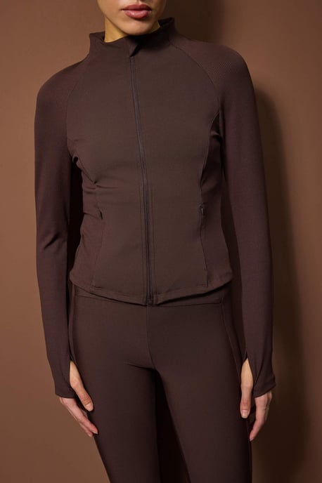 TRENDYOLMİLLA Dam Brun Enfärgad Figursydd Sport Kavajer - Image 3