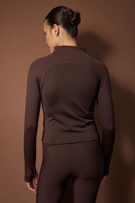 TRENDYOLMİLLA Dam Brun Enfärgad Figursydd Sport Kavajer - Image 4