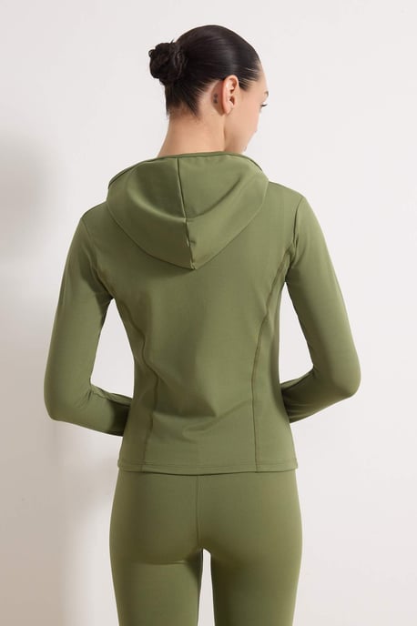 TRENDYOLMİLLA Dam Khaki Enfärgad Figursydd Sport Kavajer - Image 4