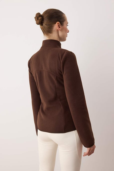 TRENDYOLMİLLA Dam Brun Enfärgad Regular fit Sport Kavajer - Image 3