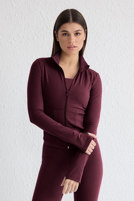 TRENDYOLMİLLA Dames Bordeaux Effen Getailleerd Sport Blazers - Image 1