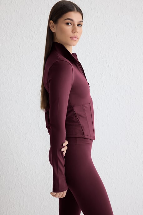 TRENDYOLMİLLA Dames Bordeaux Effen Getailleerd Sport Blazers - Image 5