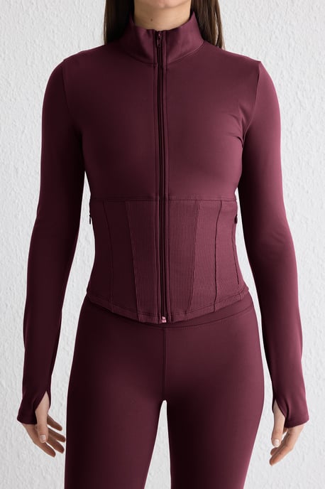 TRENDYOLMİLLA Dames Bordeaux Effen Getailleerd Sport Blazers - Image 6
