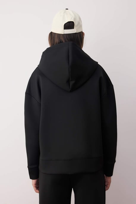 TRENDYOLMİLLA Dam Svart Enfärgad Oversize Sport Kavajer - Image 3