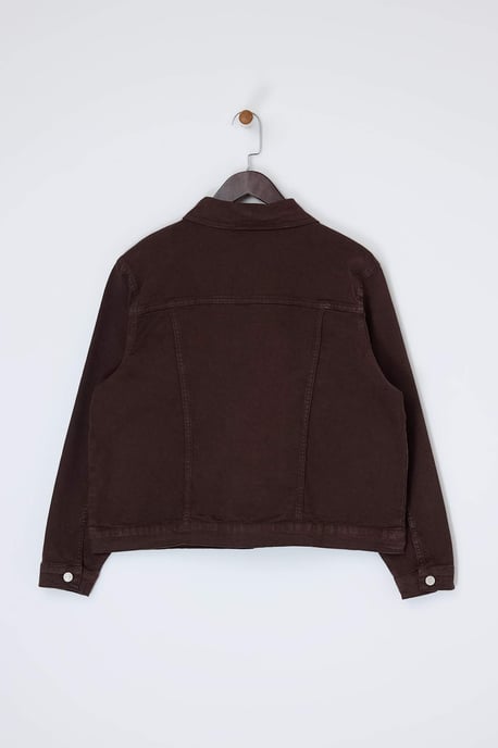 Trendyol Curve Dam Brun Enfärgad Lång Regular fit Plus size Kavajer - Image 4