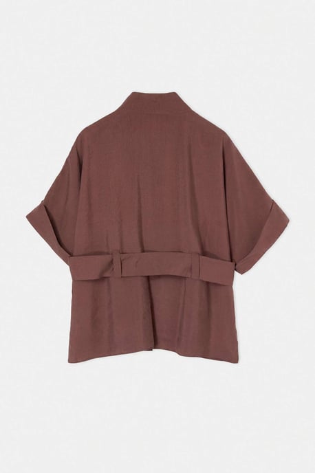 Trendyol Curve Dam Brun Enfärgad Kort Regular fit Plus size Kavajer - Image 5