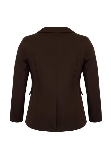 Trendyol Curve Dam Brun Enfärgad Lång Figursydd Plus size Kavajer - Image 4