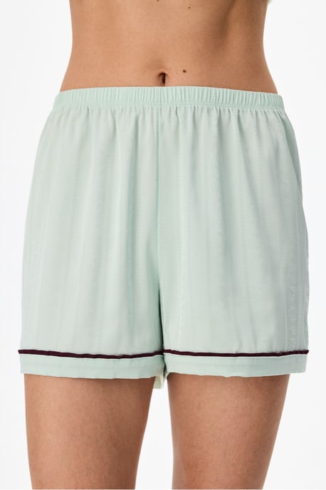 Aurora Satin Floral Shorts Pajama Bottoms - Image 1