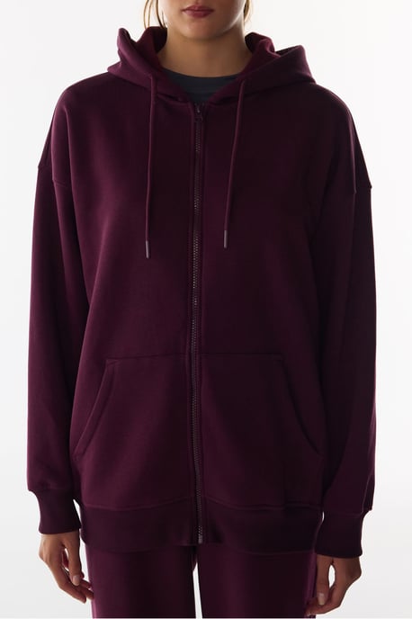 Brushed Zip Hooded Sweatshirt - Image 2