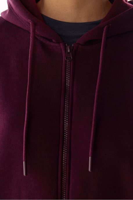 Brushed Zip Hooded Sweatshirt - Image 3