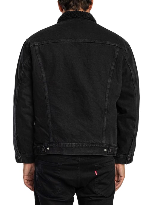 Levi's Relaxte Sherpa-Jas, Zwart - Image 3