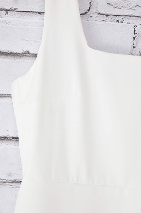 Trendyol Curve Dam Vit Enfärgad Midi Kort Elegant/Kväll Bodycon Plus size Klänning - Image 5
