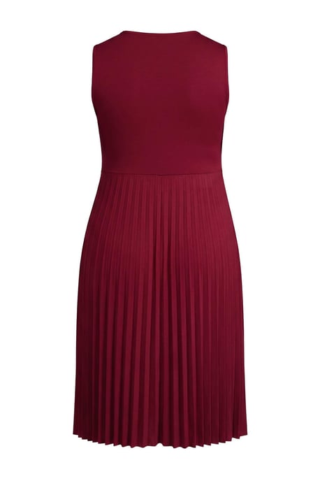 Trendyol Curve Dam Vinröd Enfärgad Midi Ärmlös Casual A-linje Plus size Klänning - Image 4