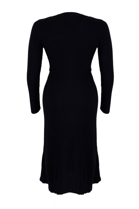 Trendyol Curve Dam Mörkblå Enfärgad Midi Lång Casual A-linje Plus size Klänning - Image 5