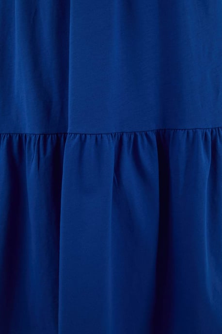 Trendyol Curve Dam Mörkblå Enfärgad Midi Kort Casual A-linje Plus size Klänning - Image 3