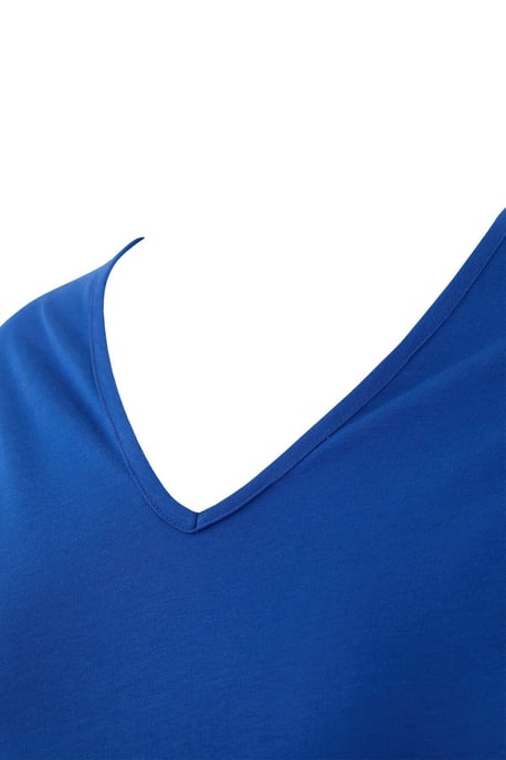 Trendyol Curve Dam Mörkblå Enfärgad Midi Kort Casual Rak Plus size Klänning - Image 3