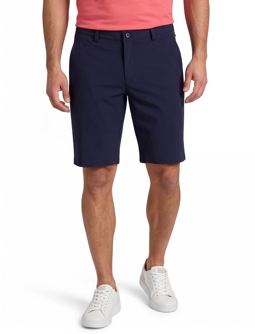 Shorts Brax donkerblauw stretch jersey normale fit - Image 1