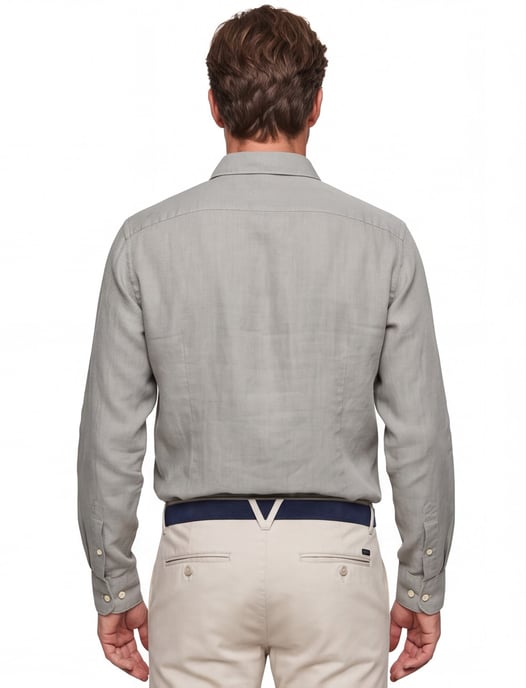 Superdry linnen overhemd groen slim fit zomer - Image 2