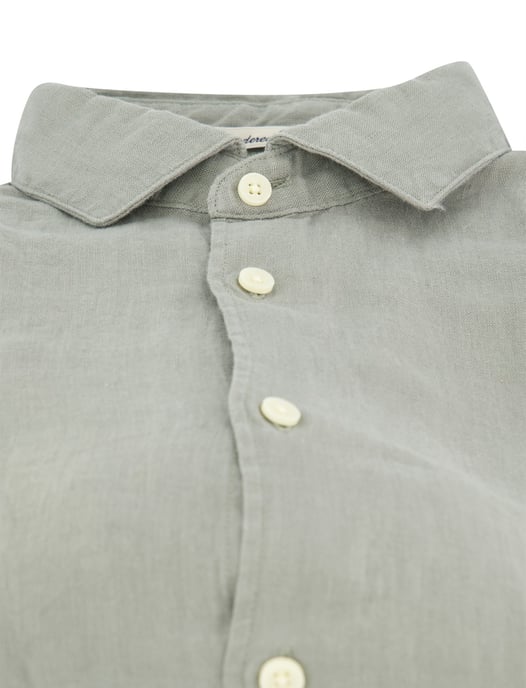 Superdry linnen overhemd groen slim fit zomer - Image 3