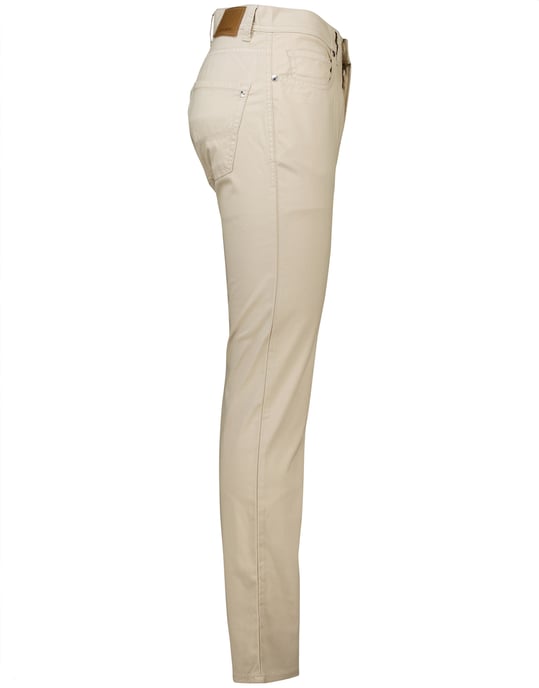 Pierre Cardin Pantalon 5-p beige effen Lyon Tapered fit - Image 3