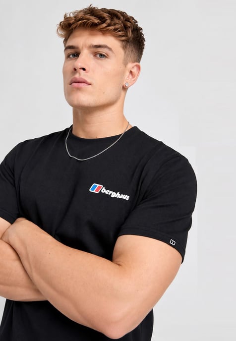 Berghaus Mens Route Finder Graphic Tee in Black - Image 4