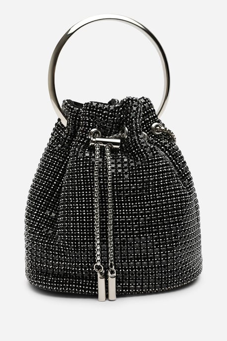 Where's That From Womens Melixa Embellished Diamante Bucket Bag With Bracelet Ring Handle - Image 2