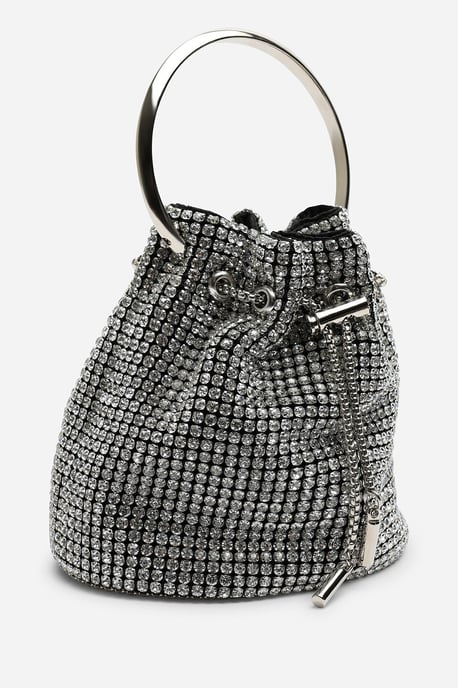 Where's That From Womens Melixa Embellished Diamante Bucket Bag With Bracelet Ring Handle - Image 3