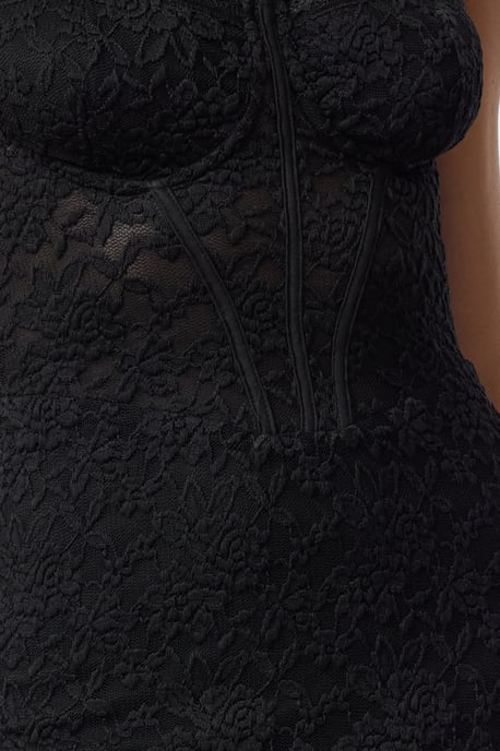 TRENDYOLMİLLA Dam Svart Enfärgad Midi Ärmlös Elegant/Kväll Bodycon Klänningar - Image 4
