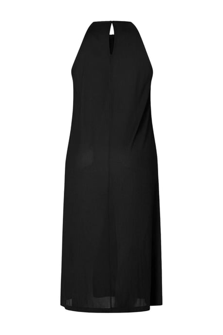 Trendyol Curve Dam Svart Enfärgad Midi Ärmlös Casual Rak Plus size Klänning - Image 5