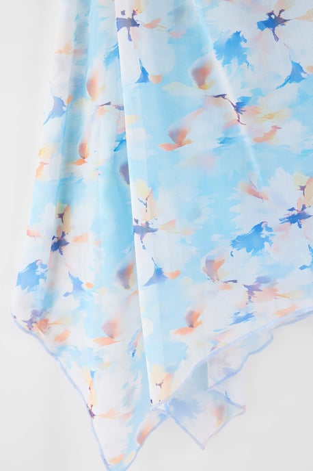 Trendyol Curve Dam Flerfärgad Blommig Midi Ärmlös Casual A-linje Plus size Klänning - Image 3