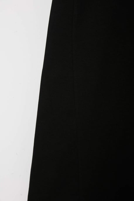 Trendyol Curve Dam Svart Enfärgad Midi Kort Casual A-linje Plus size Klänning - Image 4